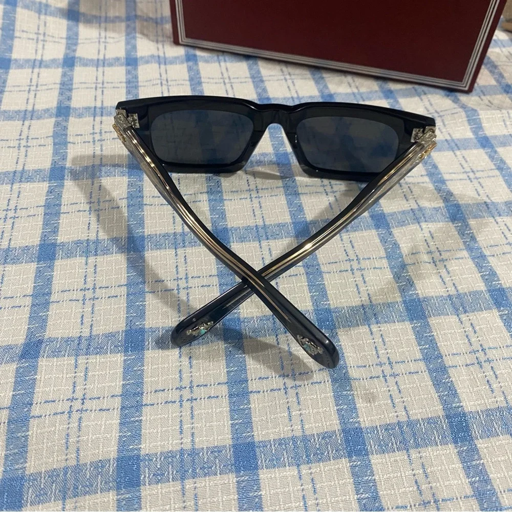 Jacques Marie Mage Black Square Sunglasses